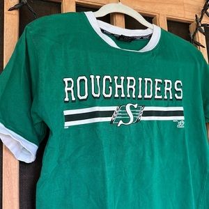 Vintage Roughriders CFL Waves Ringer Tee